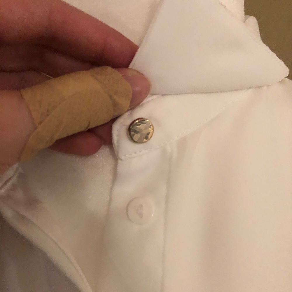 White Button Down Blouse - image 3